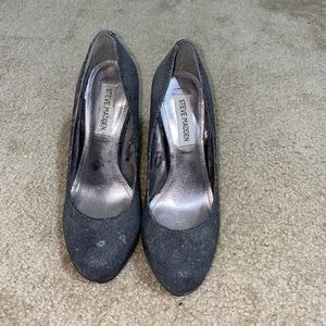 Steve Madden glitter silver pumps size 7